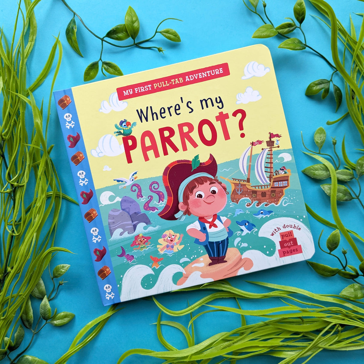 Where’s My Parrot? Children’s Giant Pull-Tab Adventure Book