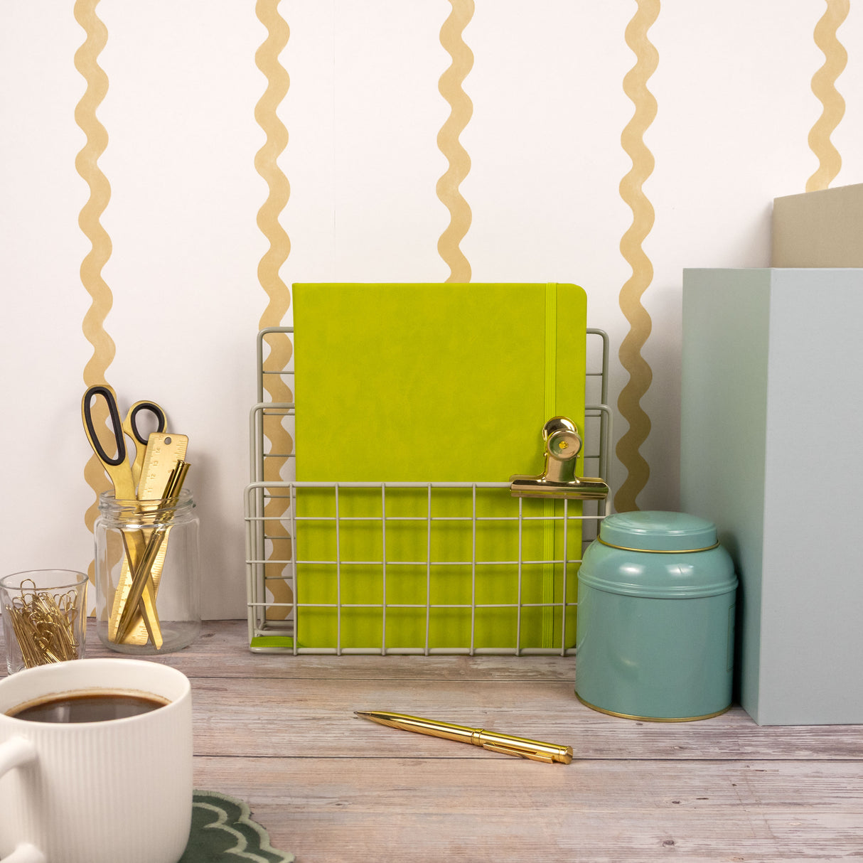 RK Lime Green B5 Journal Notebook – Classic Hardback Design