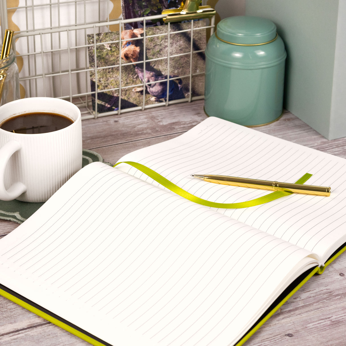 RK Lime Green B5 Journal Notebook – Classic Hardback Design