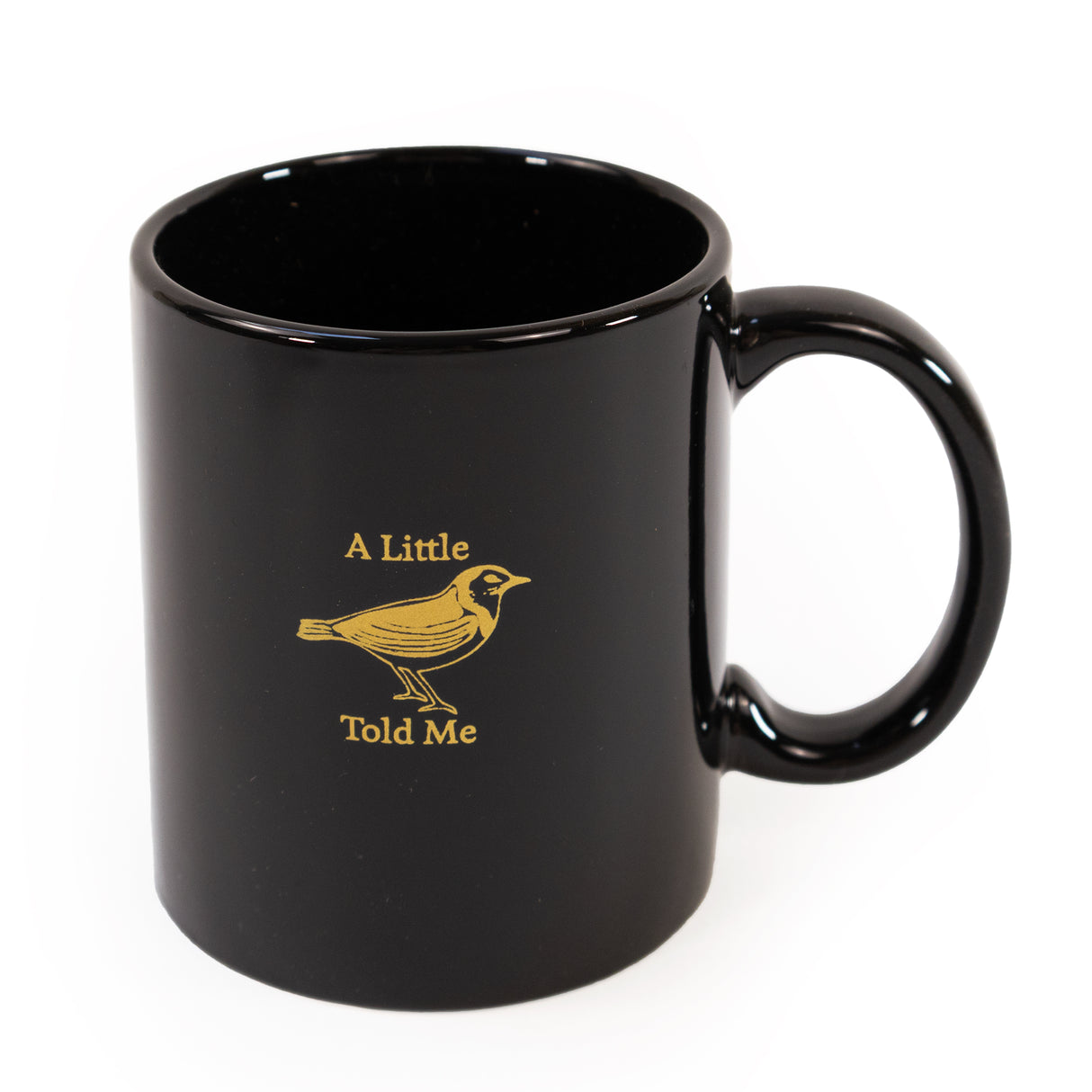Motif Black Mug in Gift Box - Little Bird