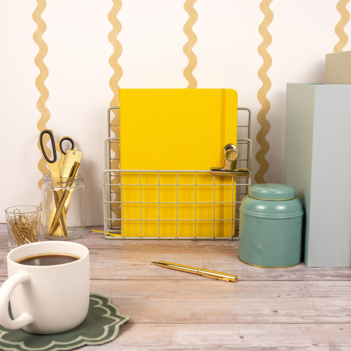 RK Yellow B5 Journal Notebook – Classic Hardback Design