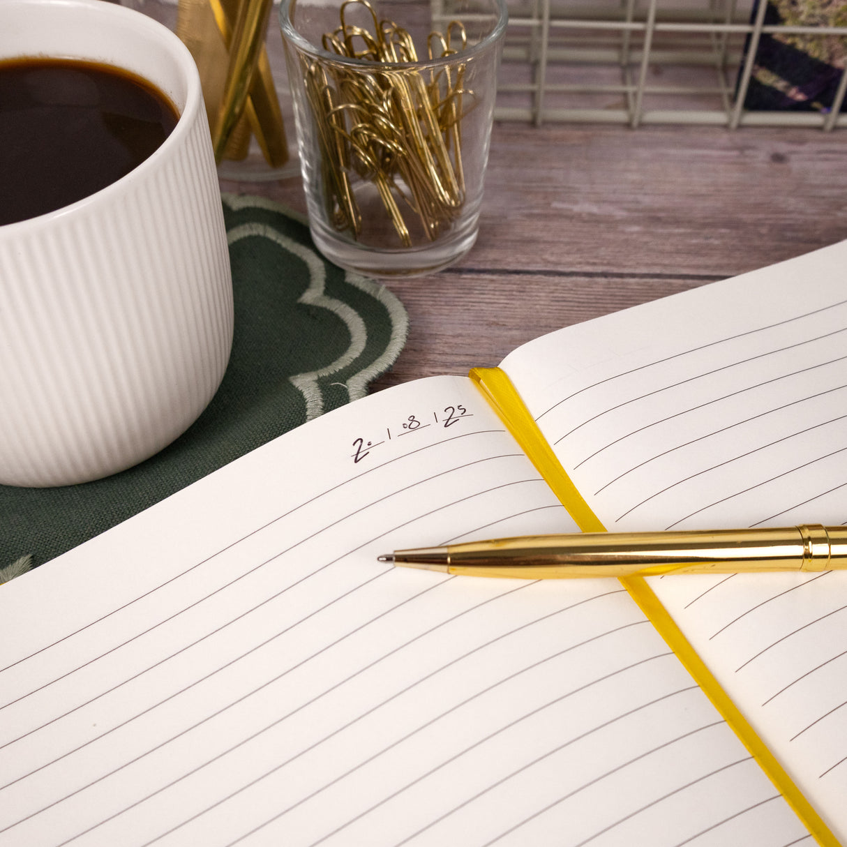 RK Yellow B5 Journal Notebook – Classic Hardback Design