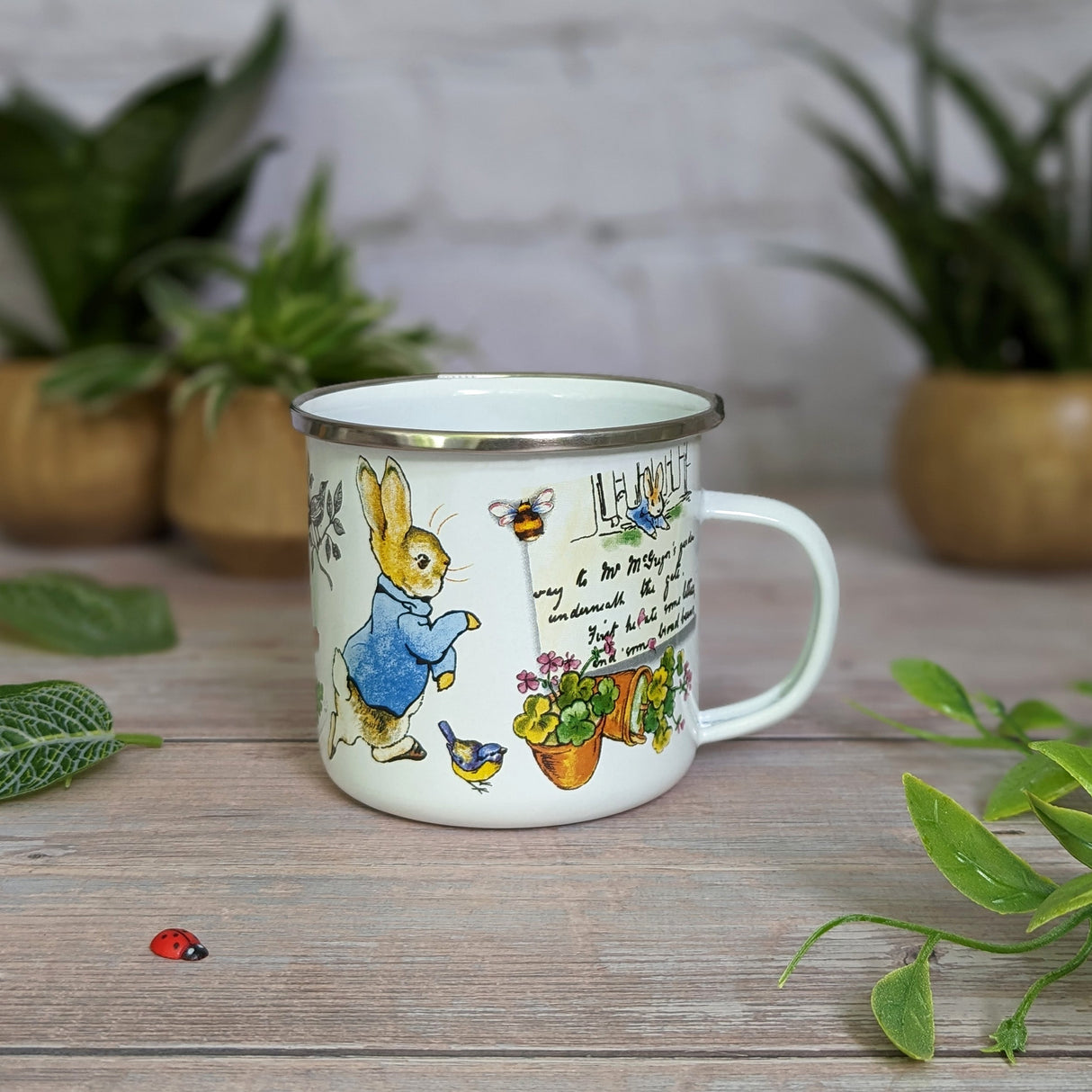 Peter Rabbit Enamel Mug - Classic Beatrix Potter Design