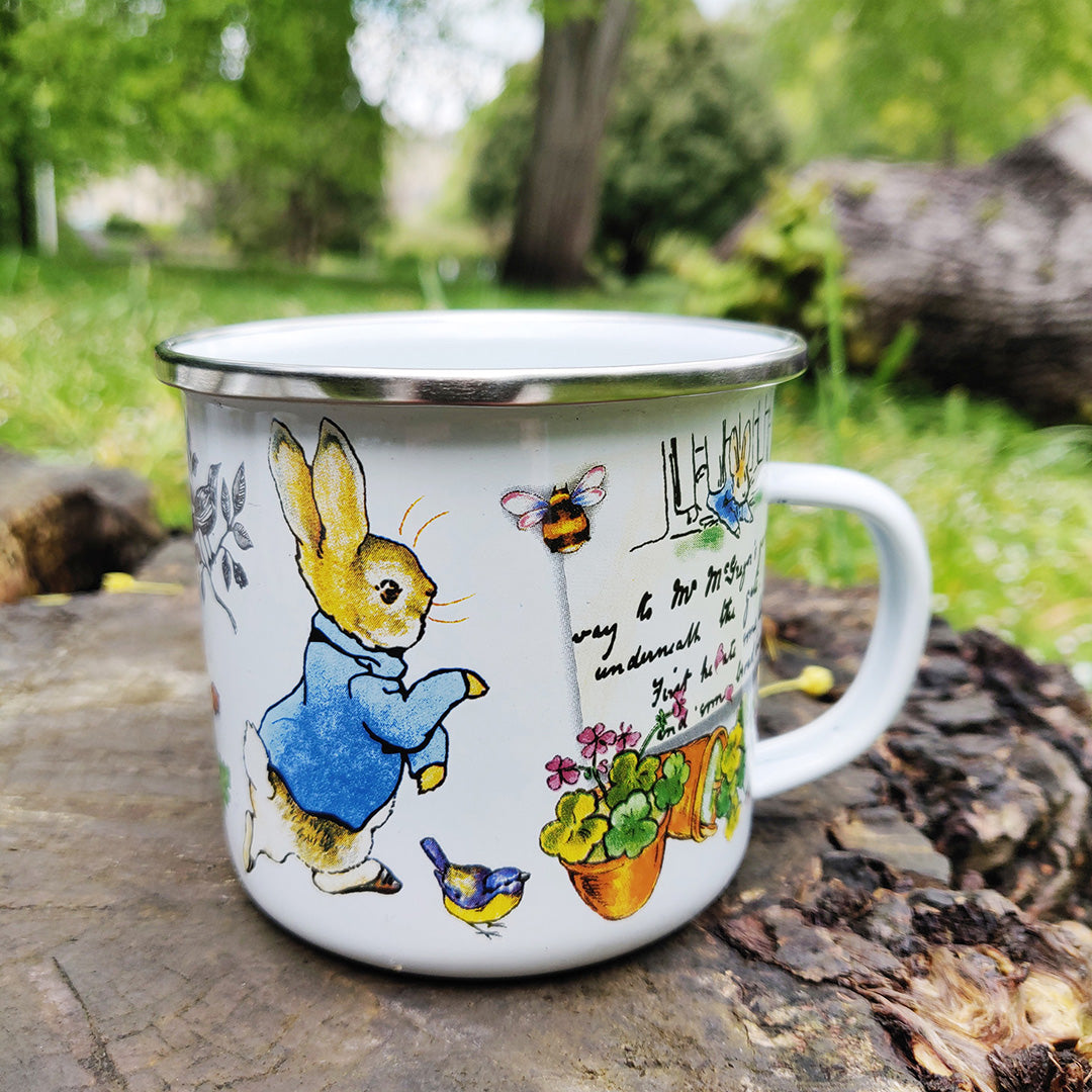 Peter Rabbit Enamel Mug - Classic Beatrix Potter Design