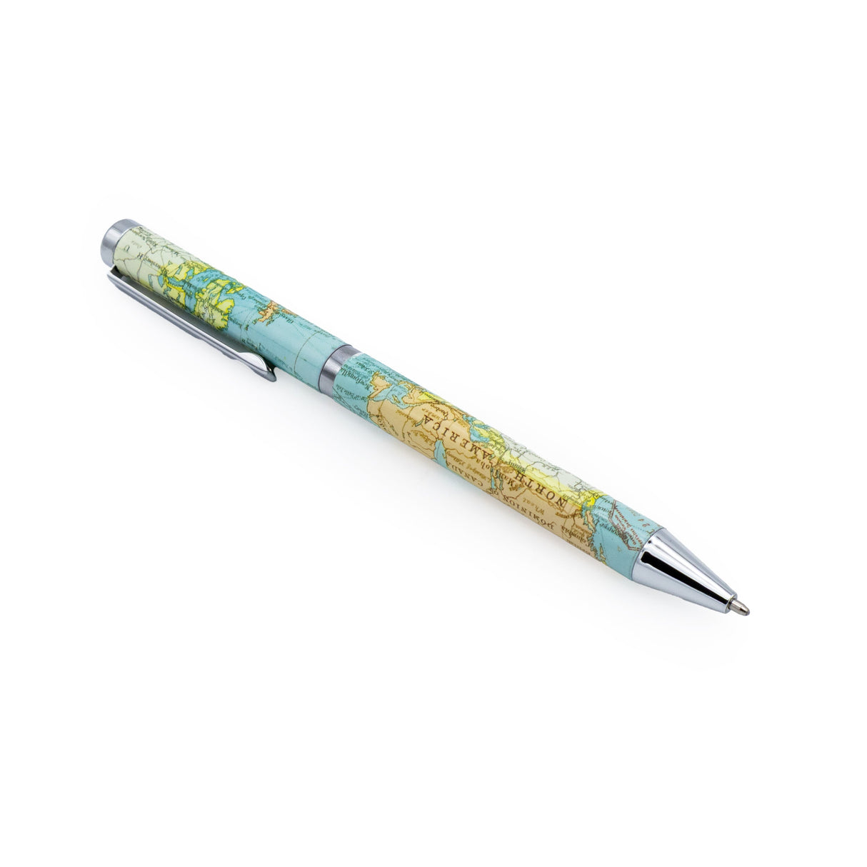 Vintage Map Ballpoint Pen in Gift Box