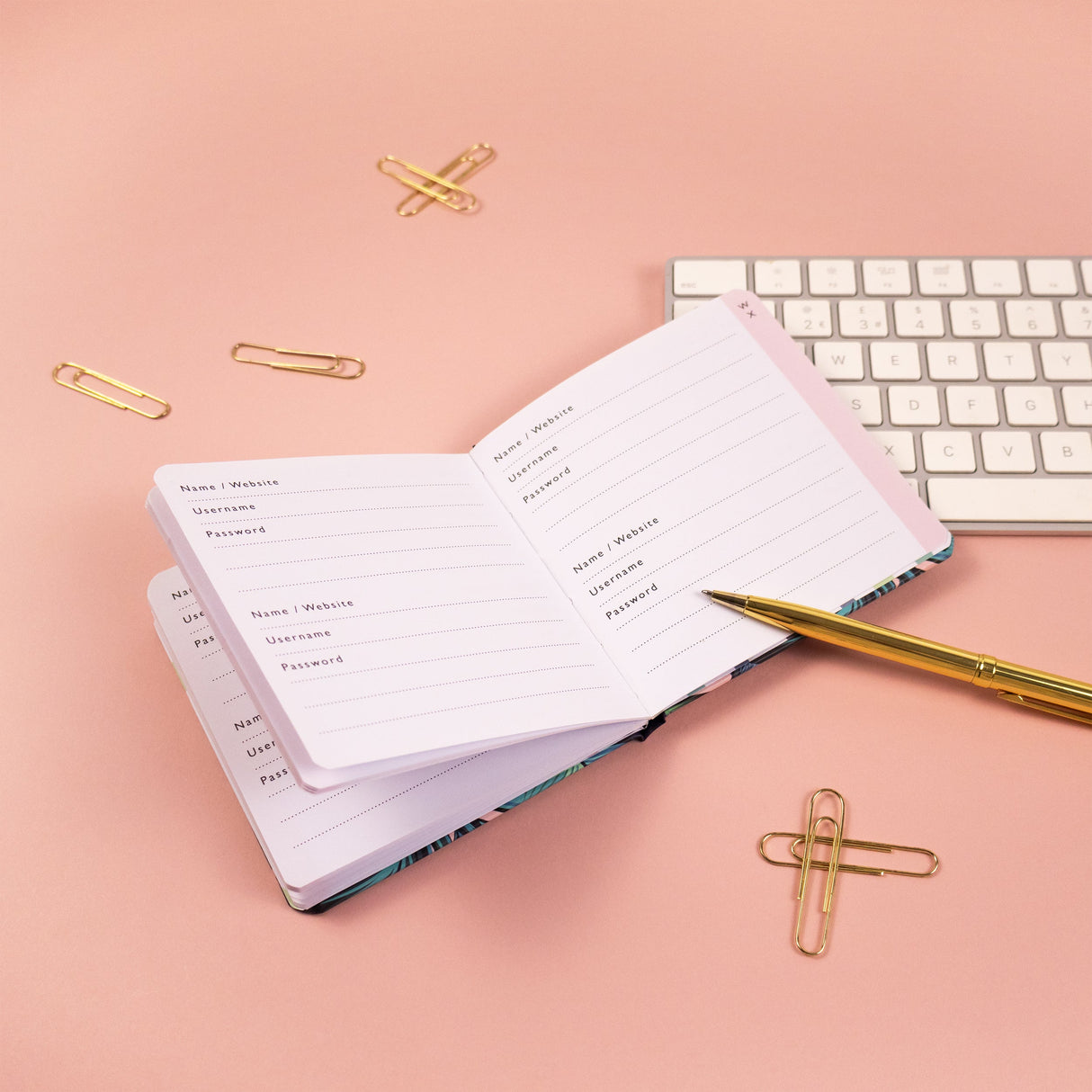 Password Book – Alphabetical Organiser for Website Logins