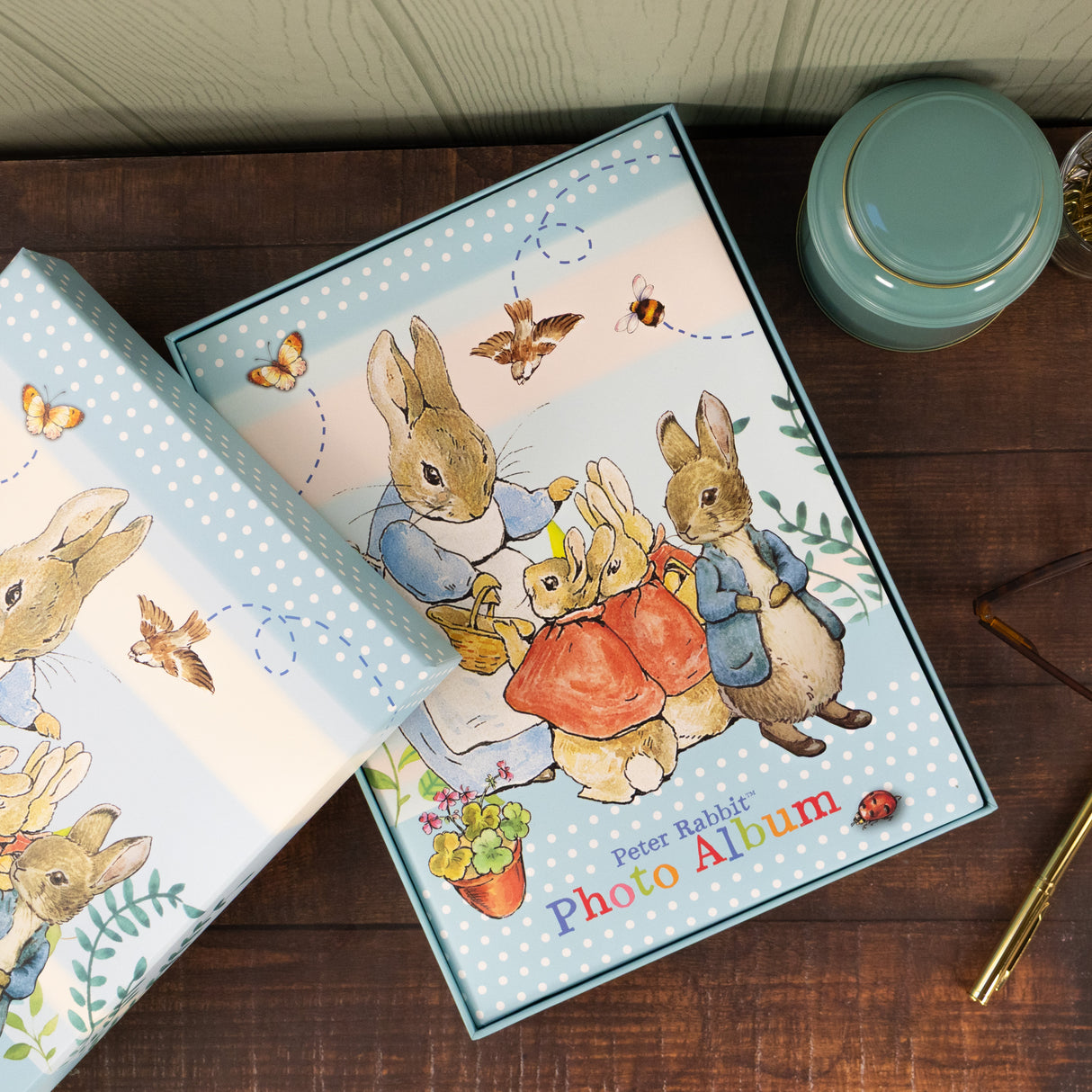Peter Rabbit Portrait Photograph Album in Gift Box - Holds 100 Photos
