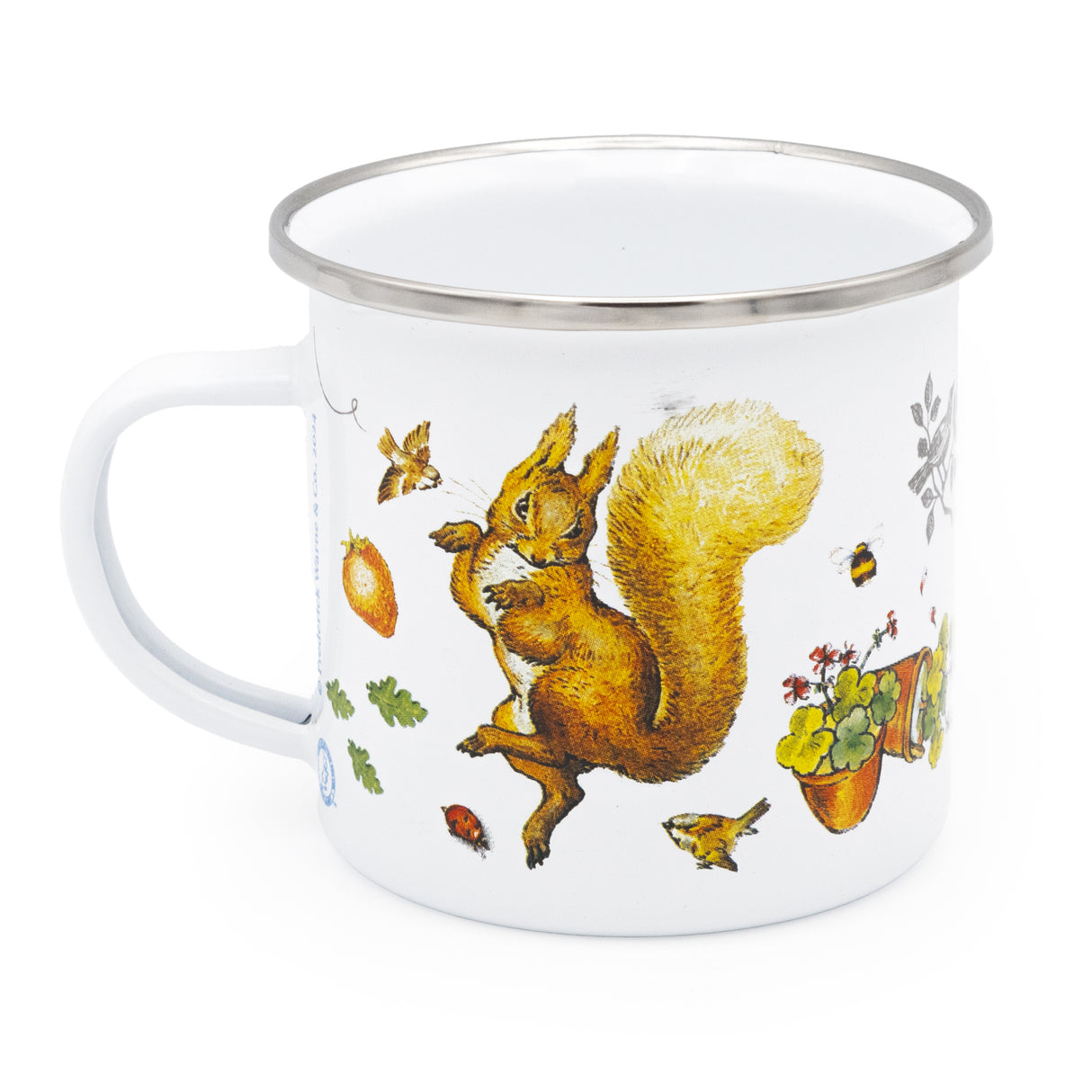 Squirrel Nutkin Enamel Mug - Classic Beatrix Potter Design