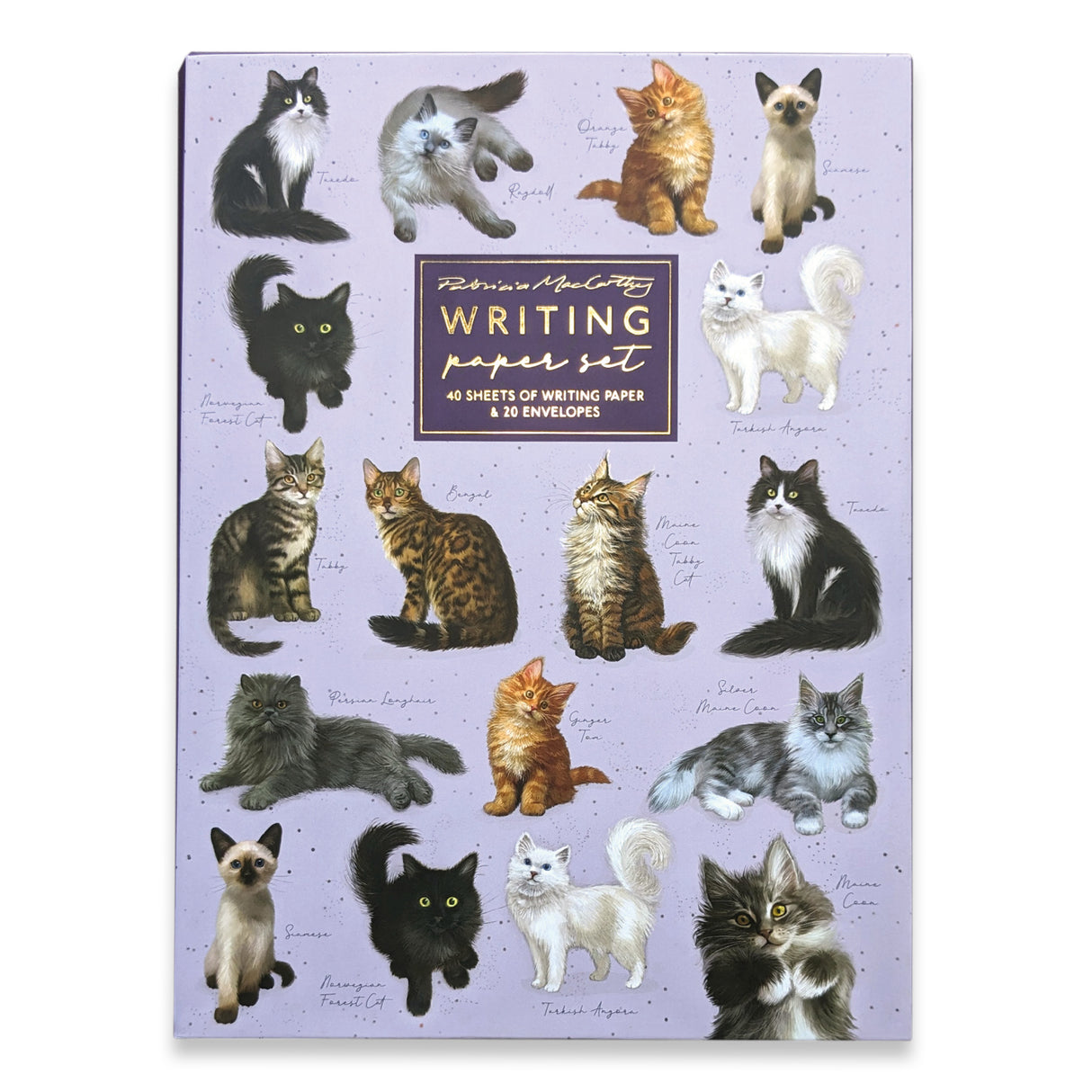 Patricia MacCarthy Writing Paper Set - Cats Design