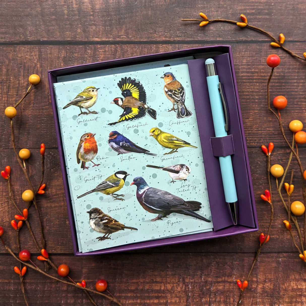 British Birds Notecard & Pen Gift Set