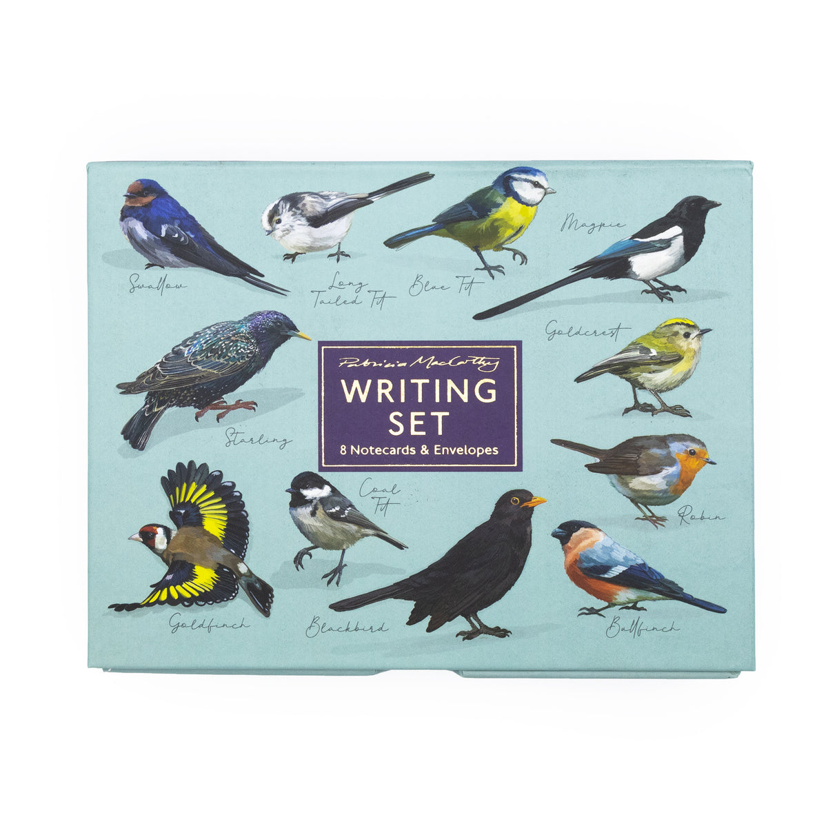 Patricia MacCarthy Notecards and Envelope Set - Birds Design