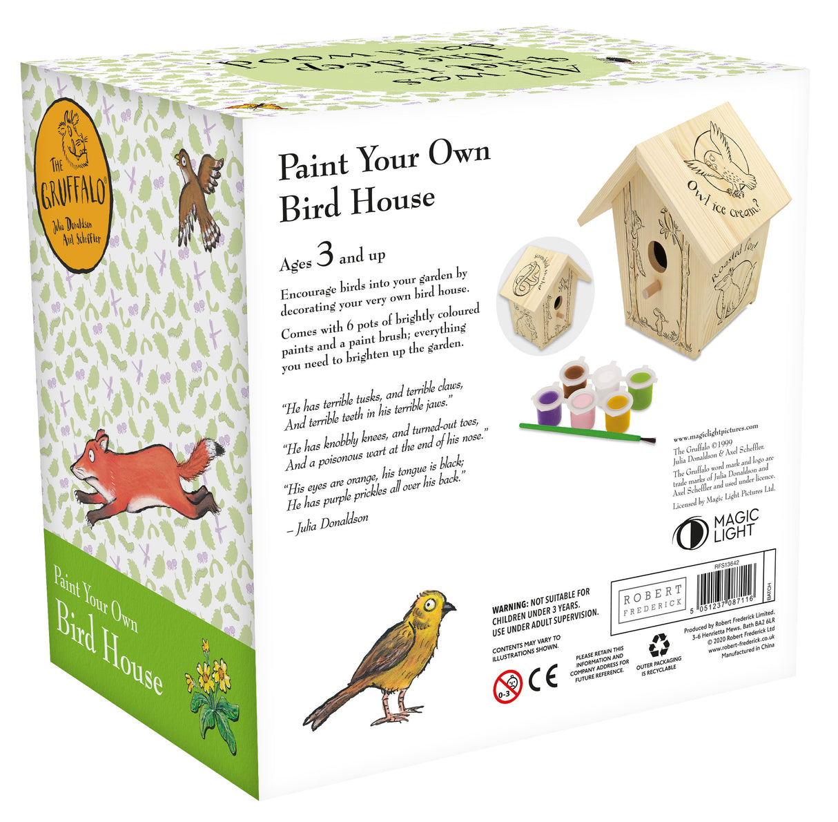 The Gruffalo Paint Your Own Bird House