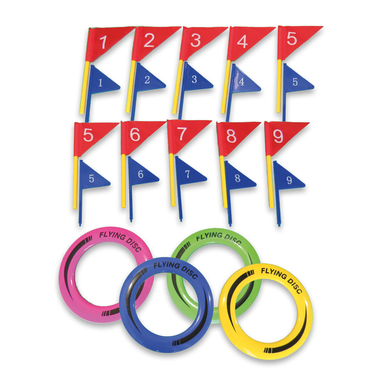 Flying Disc Golf Set - Outdoor Frisbee Golf Game