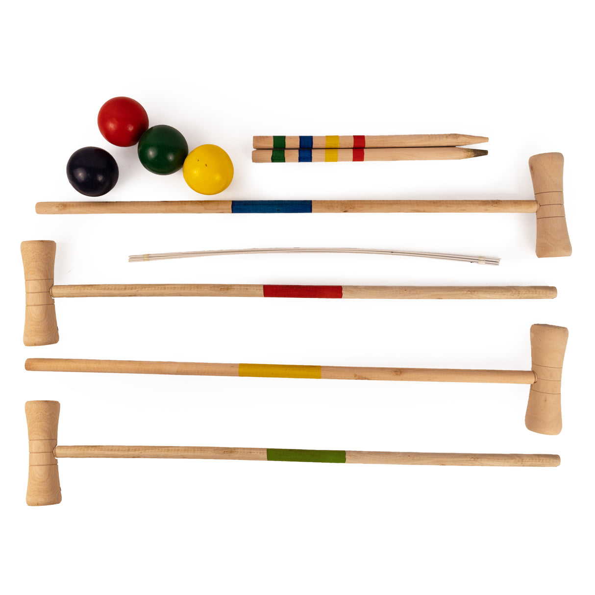 Traditional Wooden Croquet Set - Outdoor Garden Game