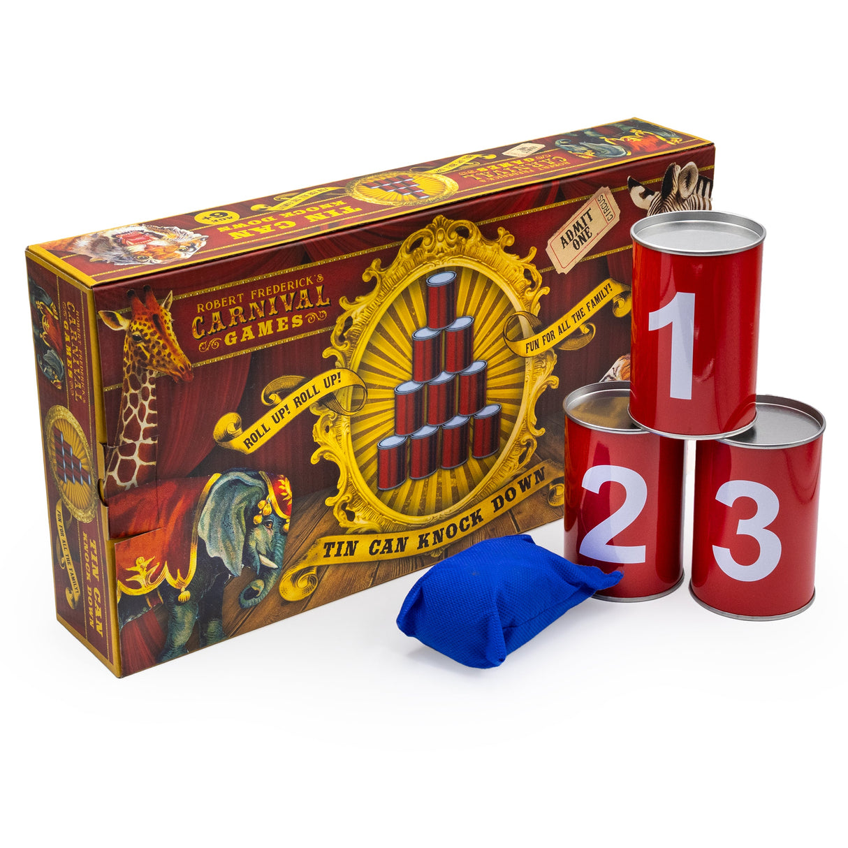 Carnival Games Tin Can Knockdown