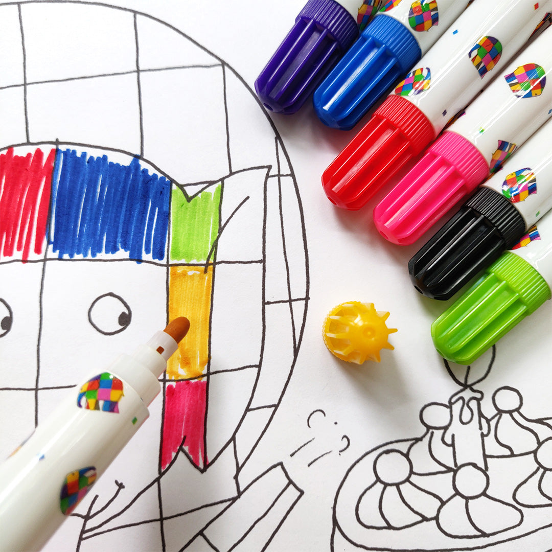 Elmer Set of 8 Jumbo Marker Pens