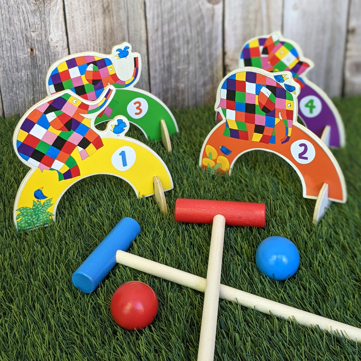 Elmer Children’s Wooden Croquet Set