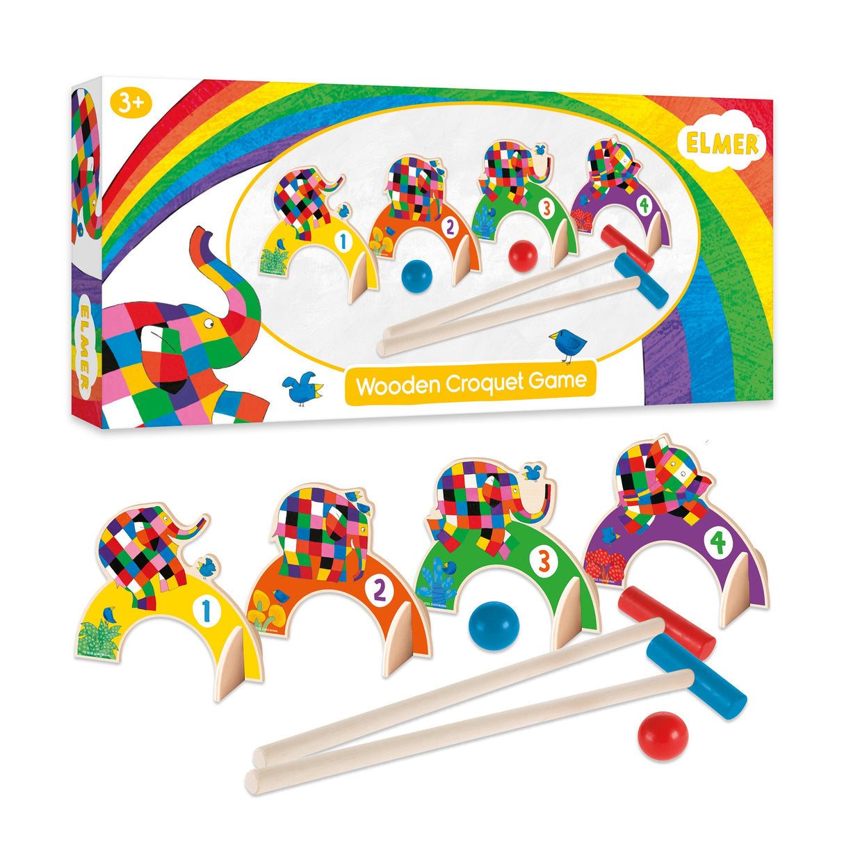 Elmer Children’s Wooden Croquet Set