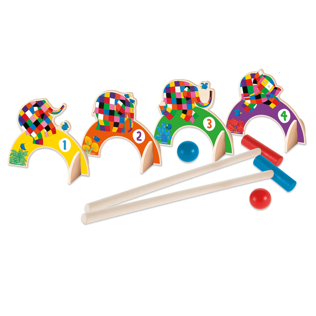 Elmer Children’s Wooden Croquet Set