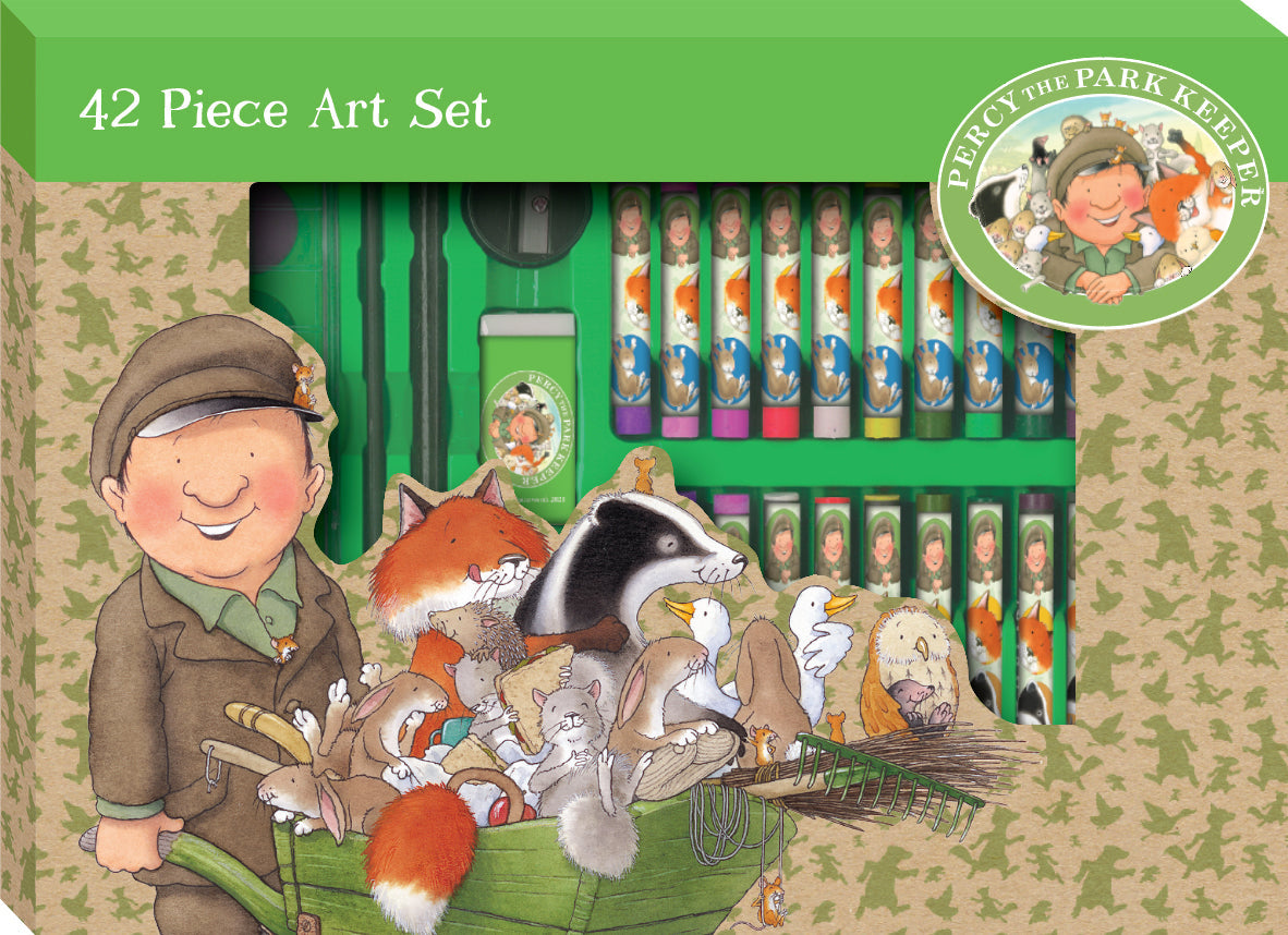 Percy The Park Keeper Children's 42 Piece Art Set