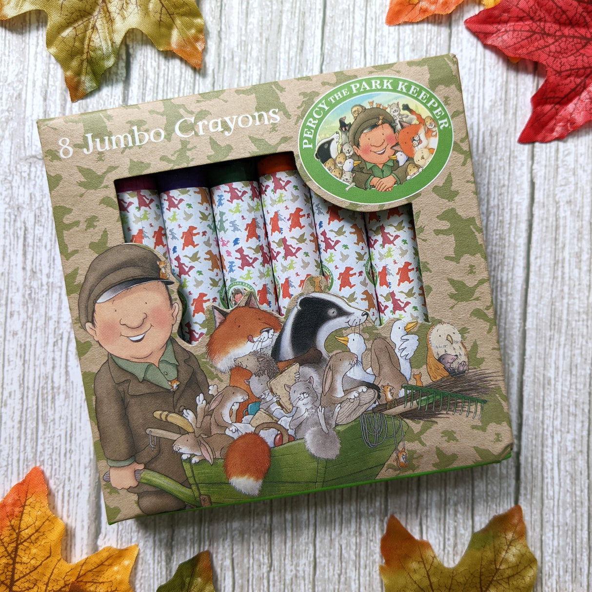 Percy The Park Keeper Set of 8 Jumbo Crayons