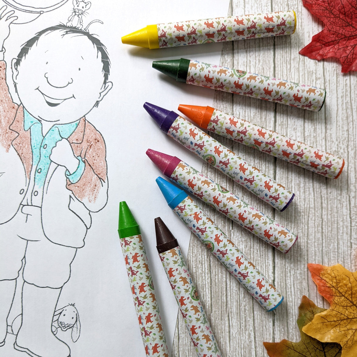 Percy The Park Keeper Set of 8 Jumbo Crayons