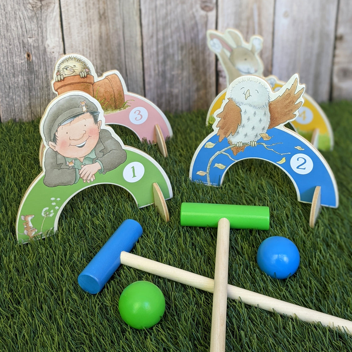 Percy The Park Keeper Children’s Wooden Croquet Set