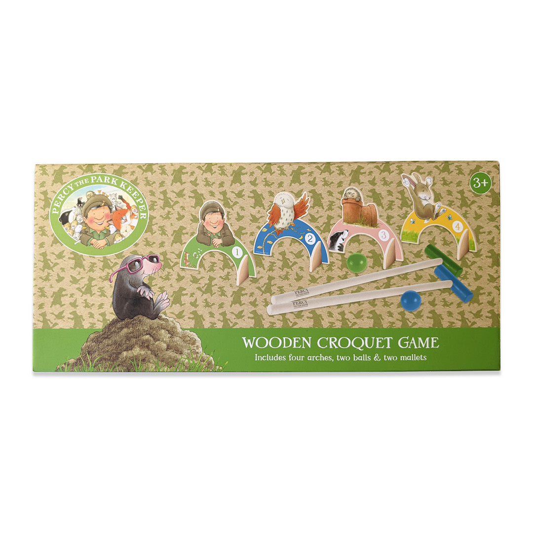 Percy The Park Keeper Children’s Wooden Croquet Set