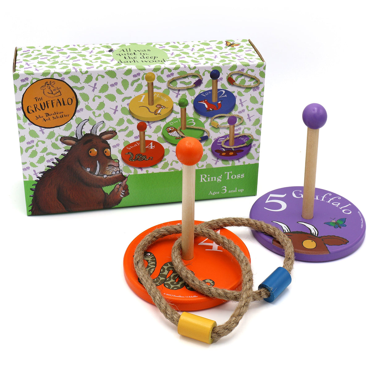 The Gruffalo Children's Wooden Ring Toss Game