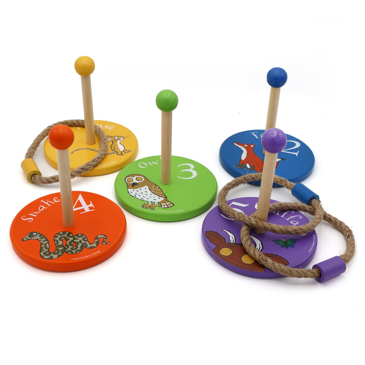 The Gruffalo Children's Wooden Ring Toss Game