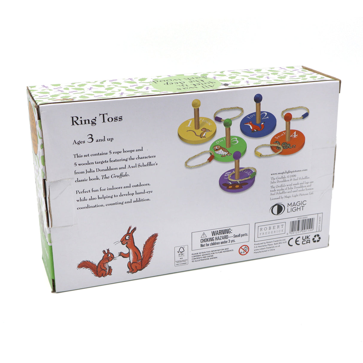 The Gruffalo Children's Wooden Ring Toss Game