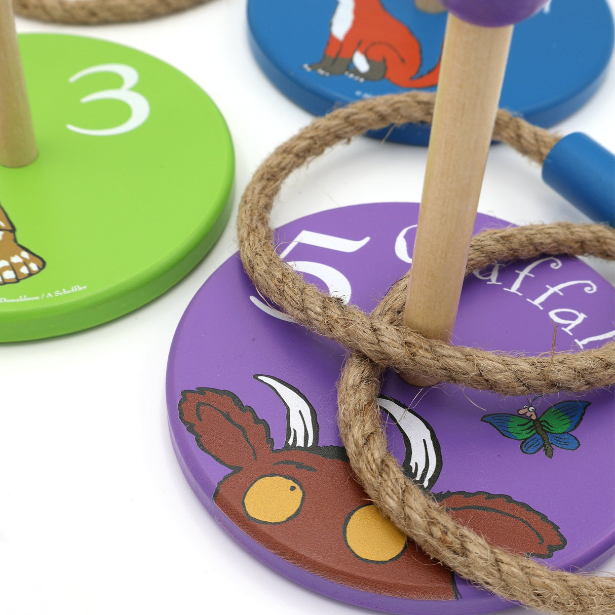 The Gruffalo Children's Wooden Ring Toss Game