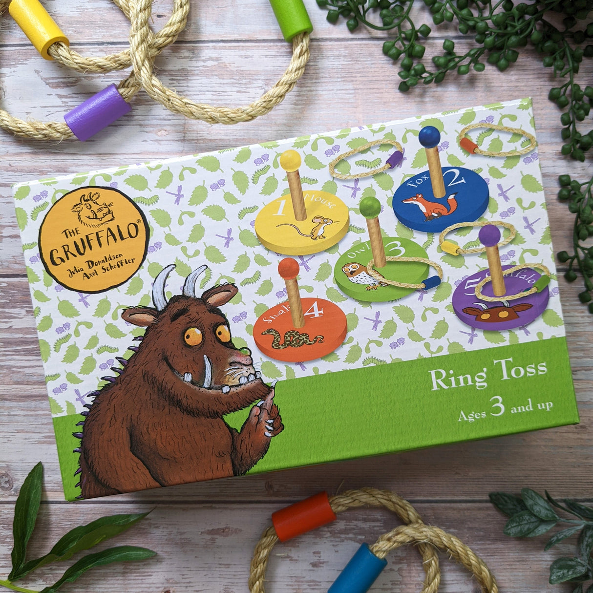 The Gruffalo Children's Wooden Ring Toss Game