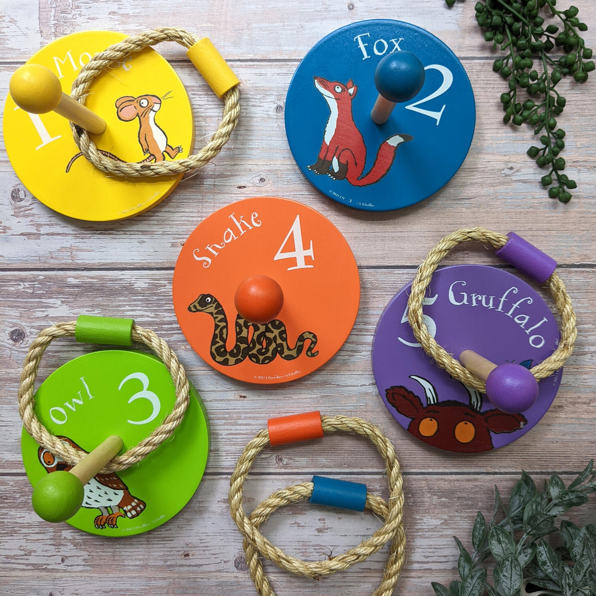The Gruffalo Children's Wooden Ring Toss Game