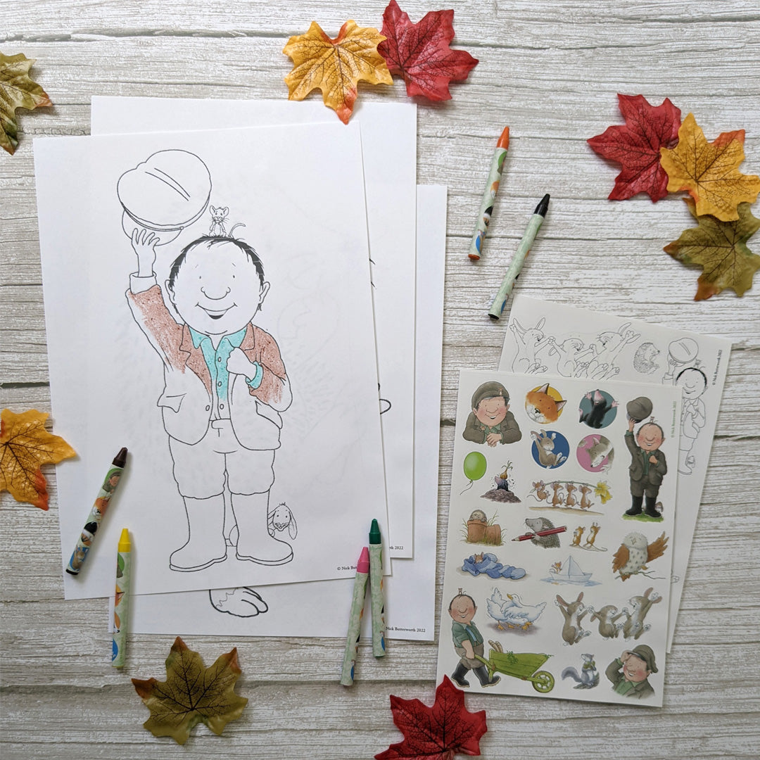Percy The Park Keeper Children's Colouring Set