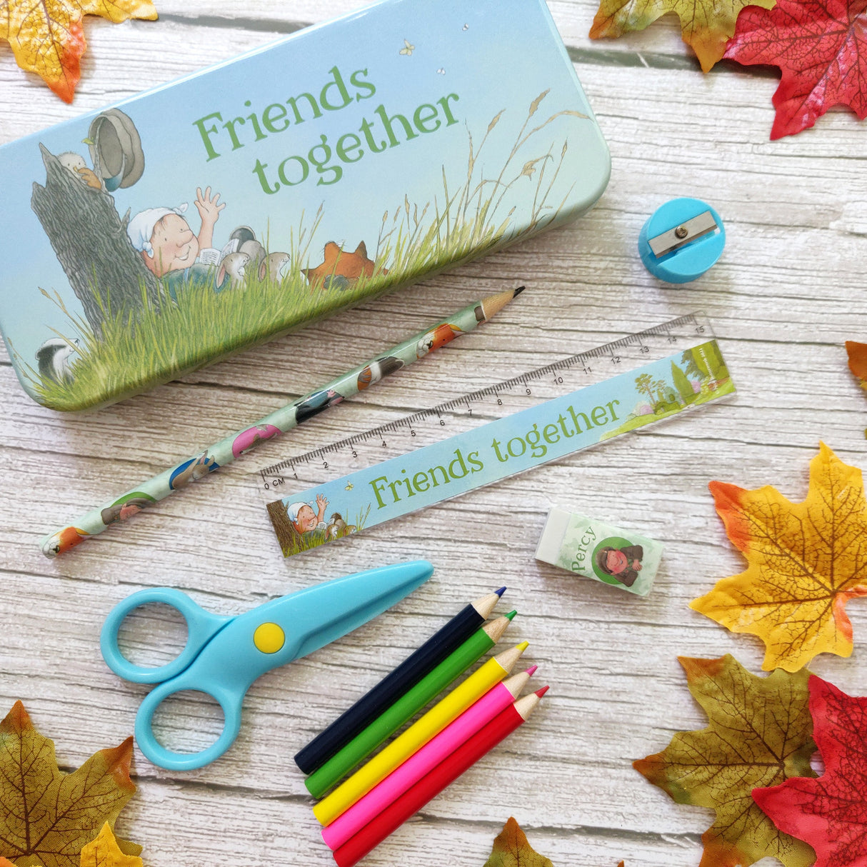 Percy The Park Keeper Children’s Stationery Tin Set