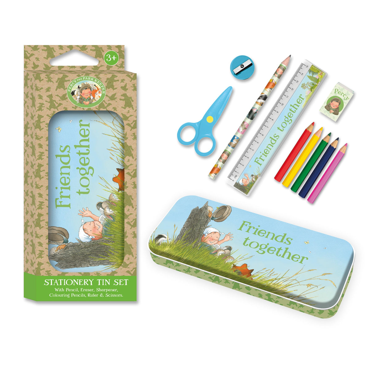 Percy The Park Keeper Children’s Stationery Tin Set