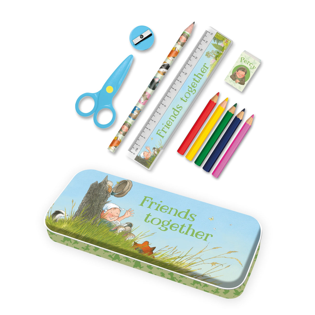 Percy The Park Keeper Children’s Stationery Tin Set