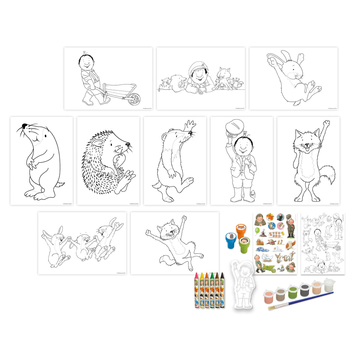 Percy The Park Keeper Children's Art Activity Set