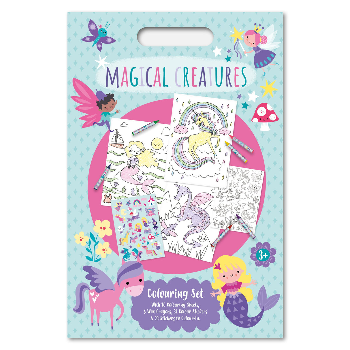 Magical Creatures Children's Colouring Set