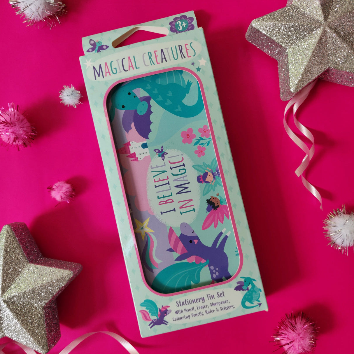 Magical Creatures Children’s Stationery Tin Set