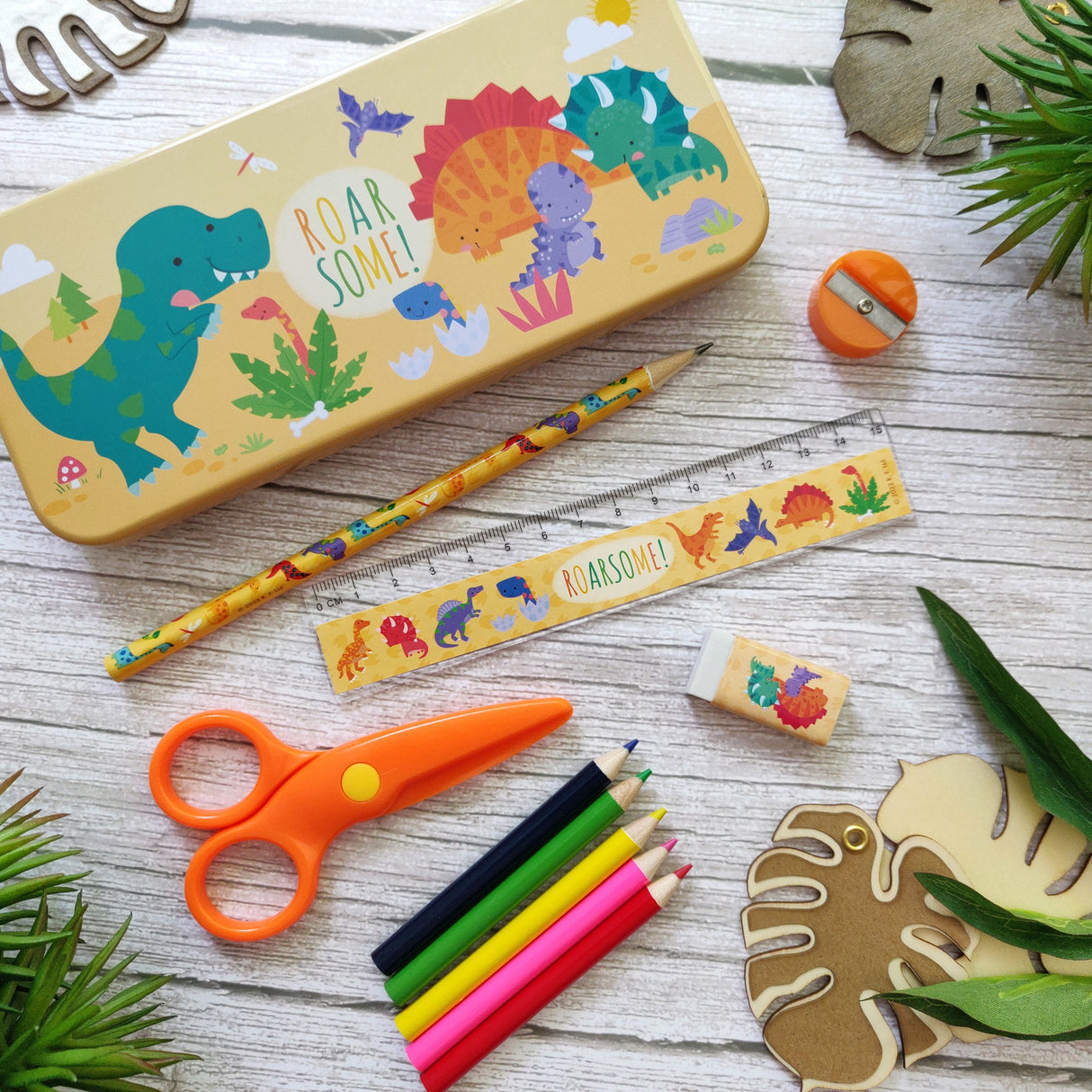 Dinosaurs Children’s Stationery Tin Set