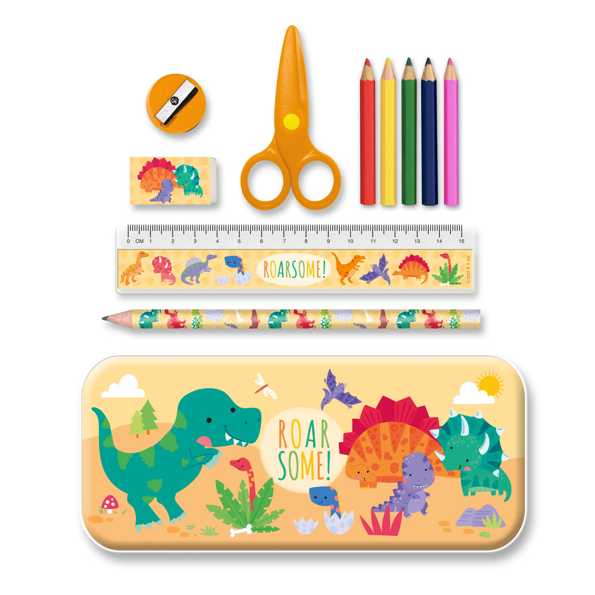 Dinosaurs Children’s Stationery Tin Set