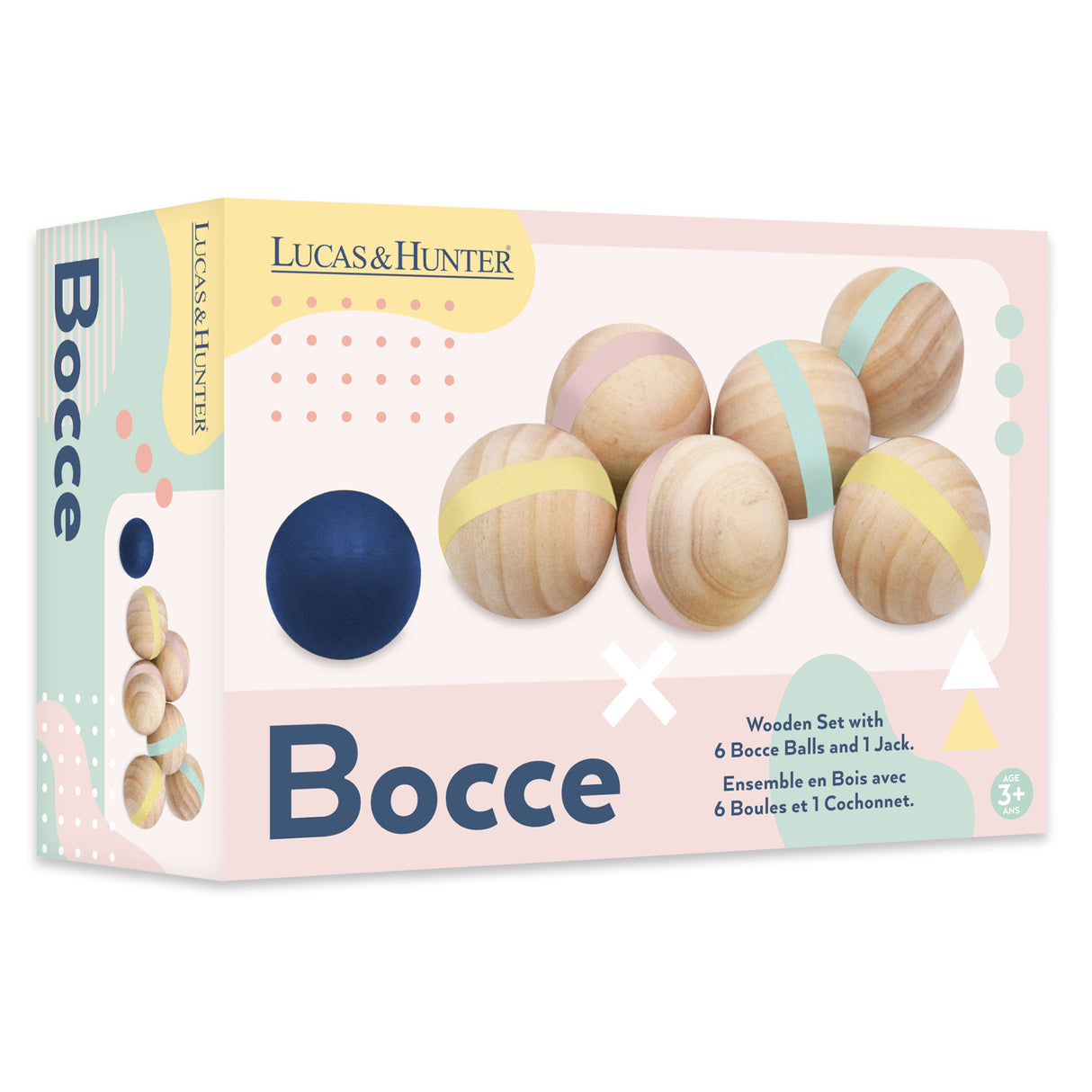 Traditional Bocce Game - Wooden Garden Bowls Set