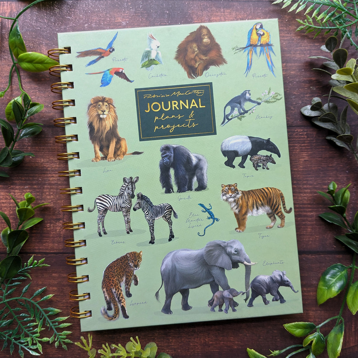 Patricia MacCarthy A5 Notebook With Dividers - Jungle Design