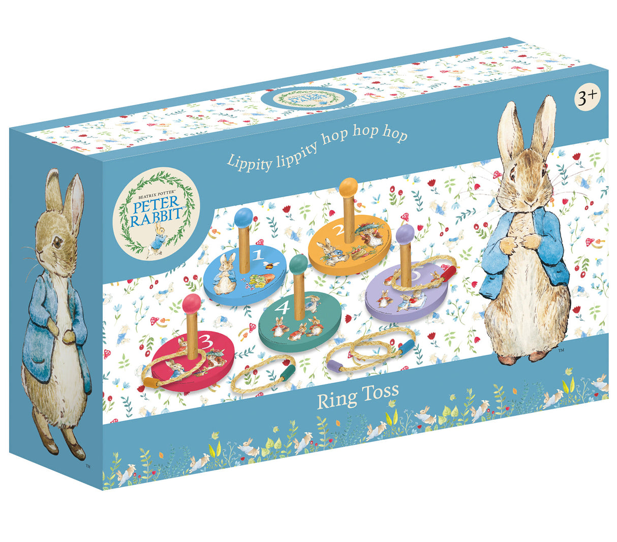 Peter Rabbit Children's Wooden Ring Toss Set