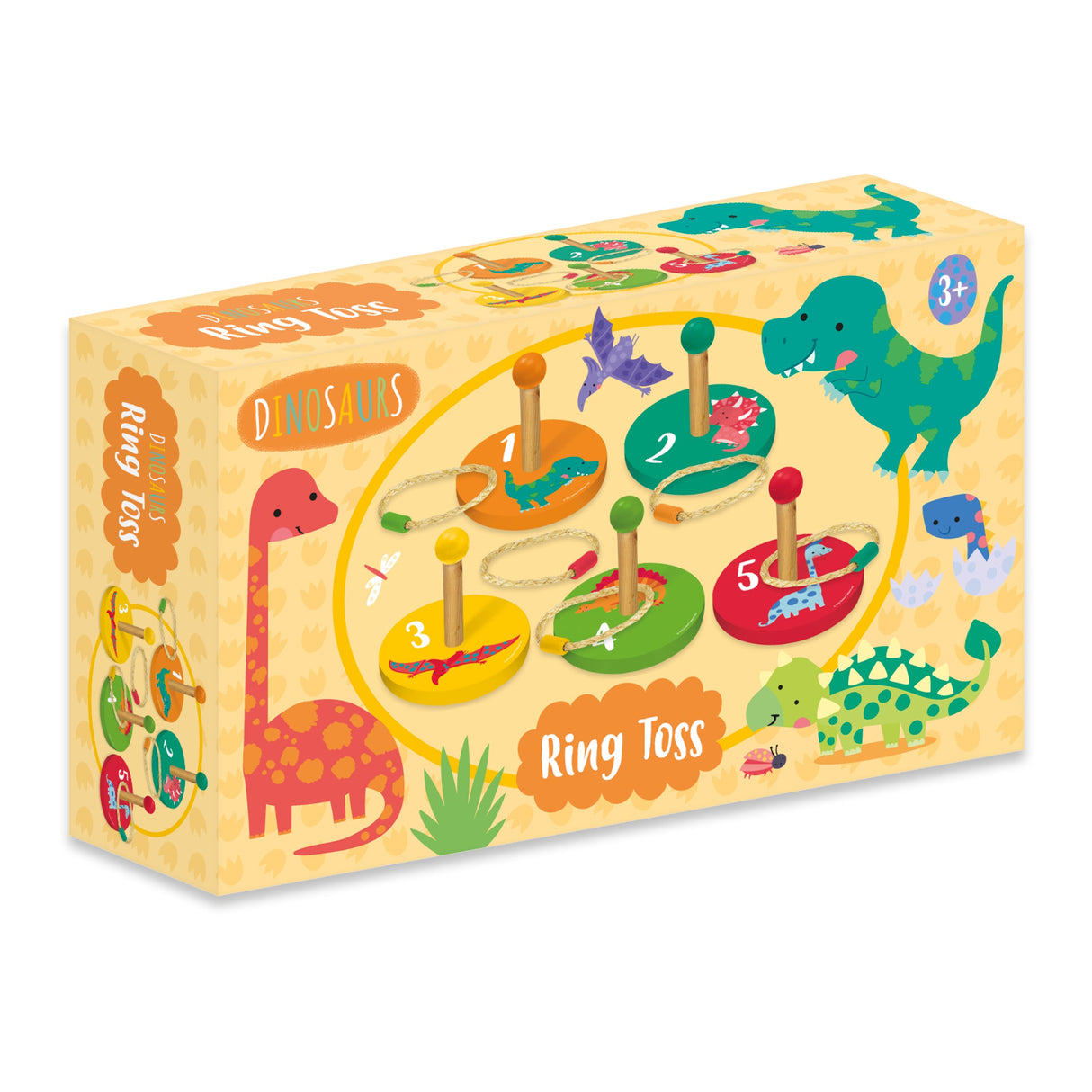 Dinosaurs Children's Wooden Ring Toss Set