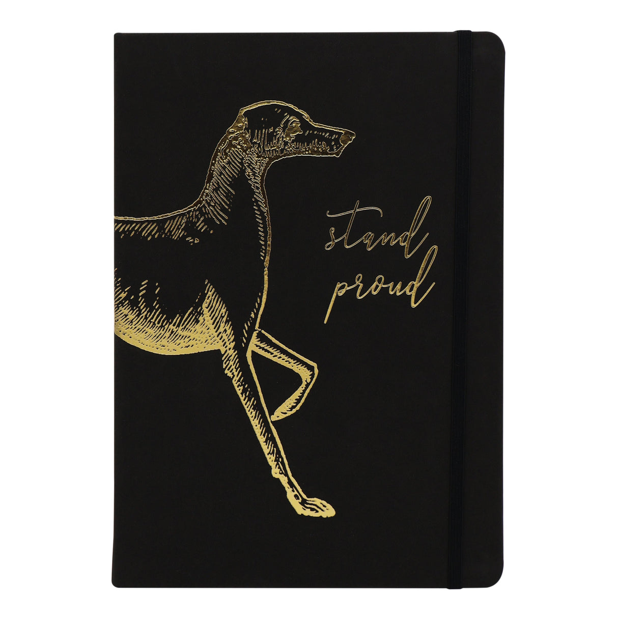 Premium B5 Lined Notebook Journal - Stand Proud Dog Design