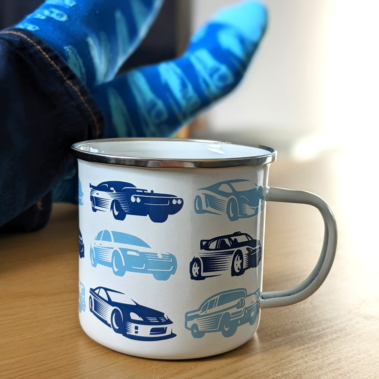 Gentleman’s Emporium Enamel Cars Mug & Sock Set