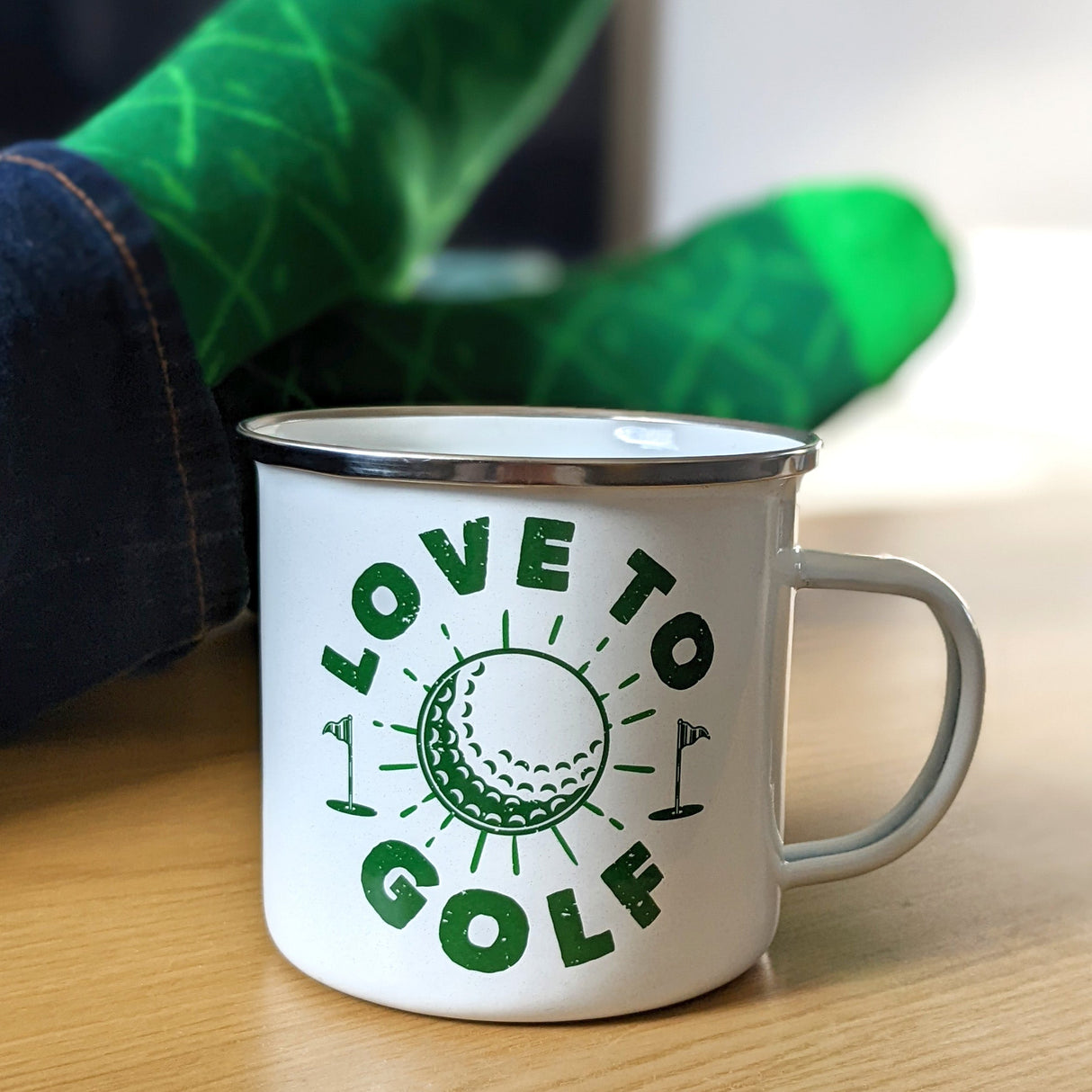 Gentleman’s Emporium Enamel Golf Mug & Sock Set